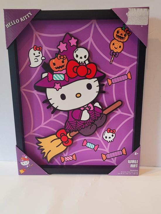 Hello Kitty Other - Hello Kitty Witch Wall Art - Purple